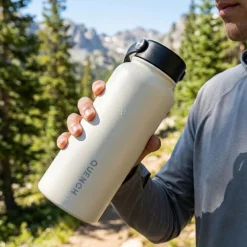 Quench Core Double Wall Bottle with Handle (Off White 32oz)