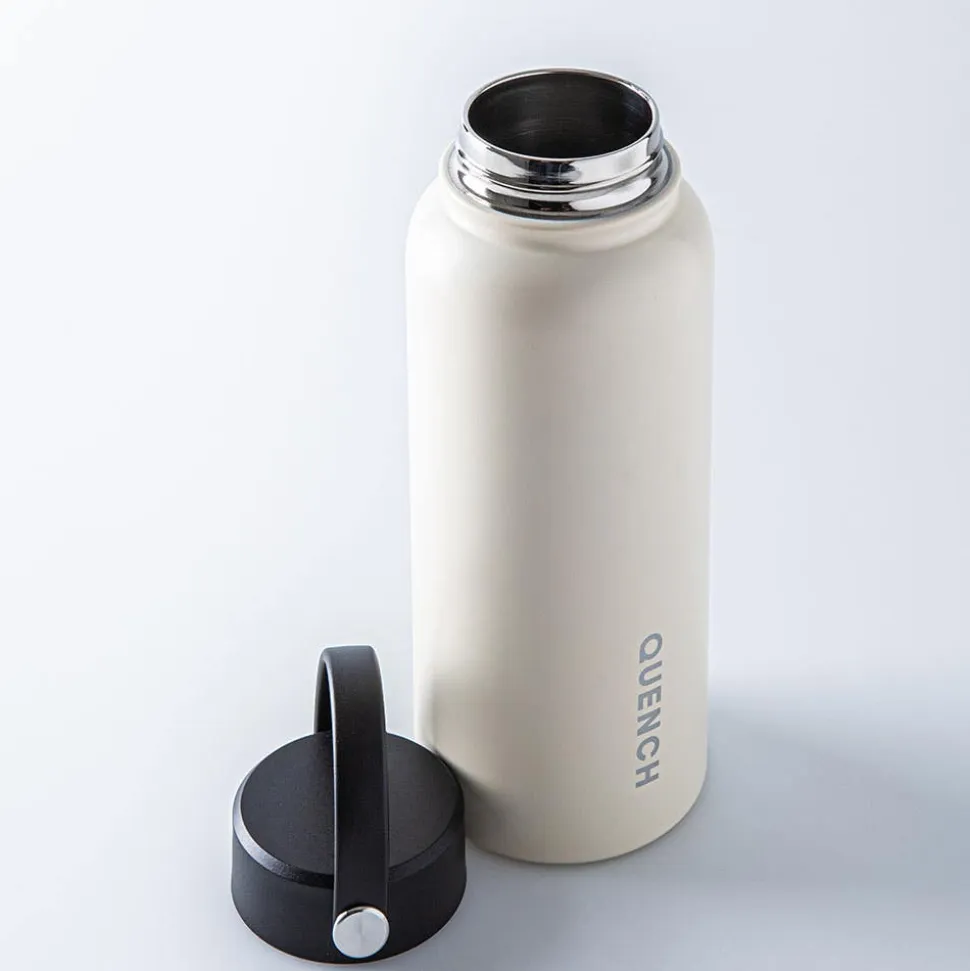 Quench Core Double Wall Bottle with Handle (Off White 32oz)