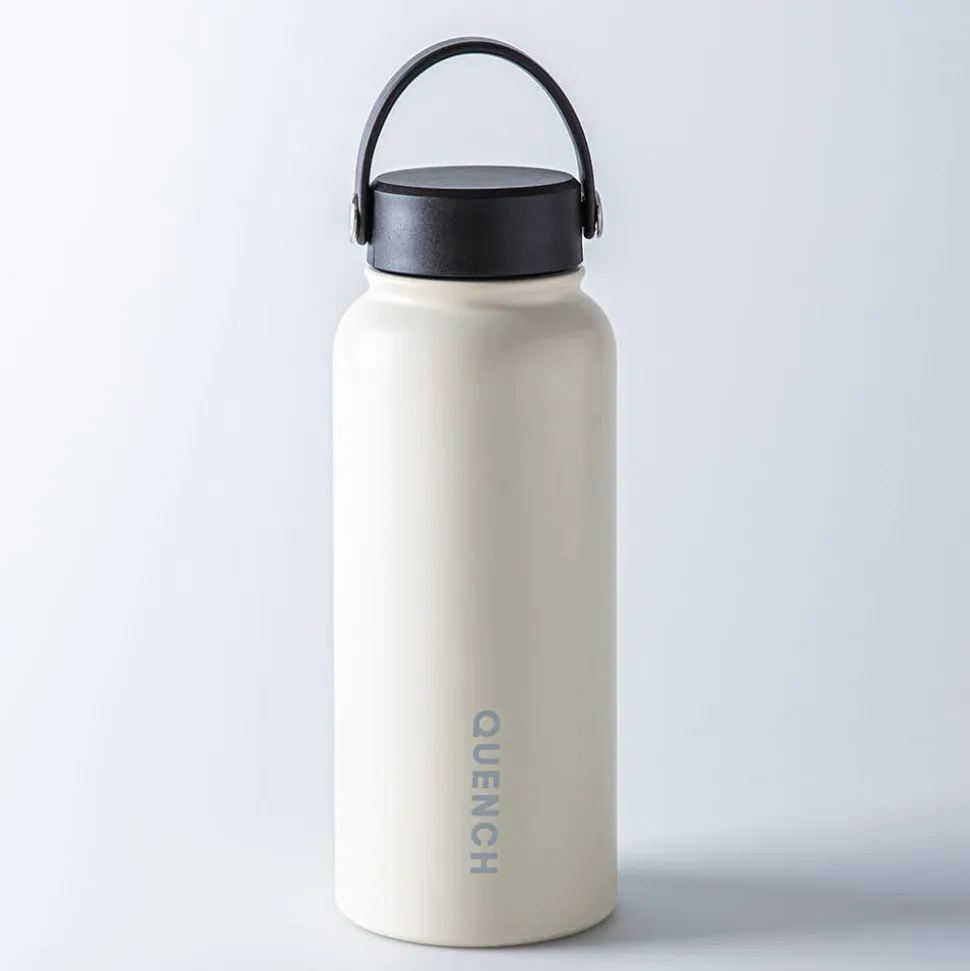 Quench Core Double Wall Bottle with Handle (Off White 32oz)