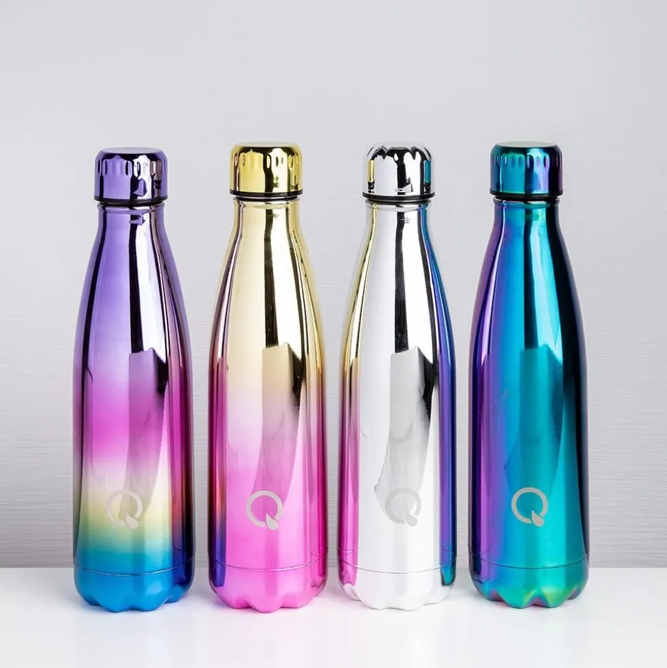 Quench Flow 'Mermaid' St-St Double-Wall Water Bottle (Blue 17oz)