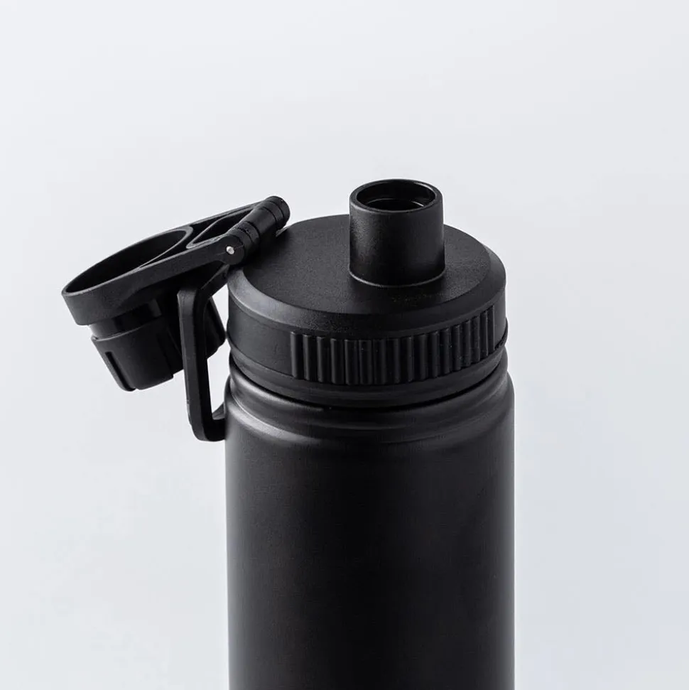 Quench Forza Double Wall Spout Bottle (Black 24oz)