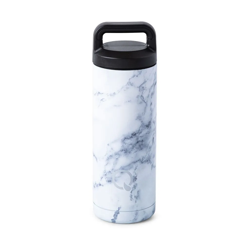 Quench Pulse 'Marble' Double Wall Sport Bottle (White 18oz)