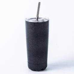Quench Sippy Double Wall Tumbler with Straw (Black Amethyst 20oz)
