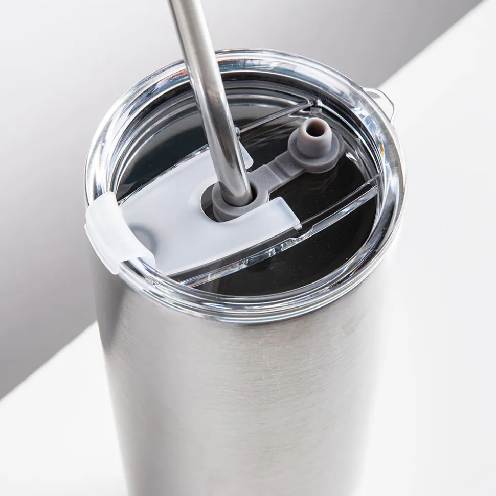 Quench Sippy Double Wall Tumbler with Straw (Stainless Steel 20oz)