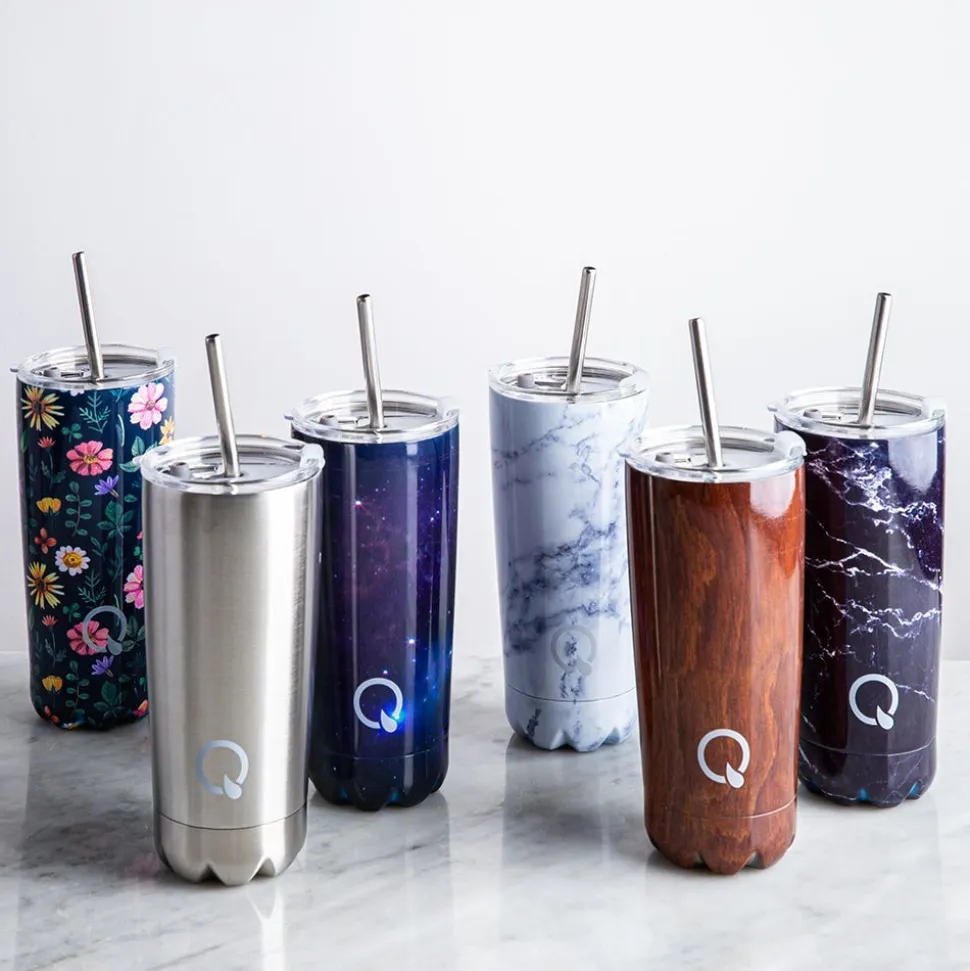 Quench Sippy Double Wall Tumbler with Straw (Stainless Steel 20oz)