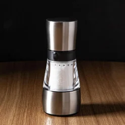 Romer & Bechtel Elite Acrylic Pepper Mill (Clear/Brushed Ss/Black)