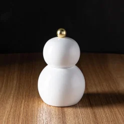 Romer & Bechtel Elite 'Snowman' Wood Pepper Mill (White)