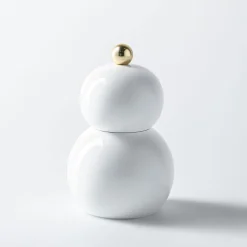 Romer & Bechtel Elite 'Snowman' Wood Pepper Mill (White)