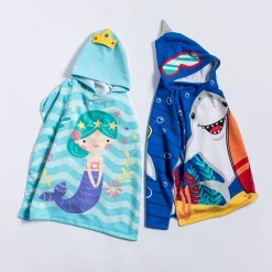 Safdie Summer 'Mermaid' Knit Kids Hooded Towel