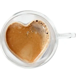 S&Co Barista Amore Double Wall Glass Coffee Mug - Set of 2
