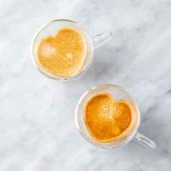 S&Co Barista Amore Double Wall Glass Cappuccino Mug - Set of 2