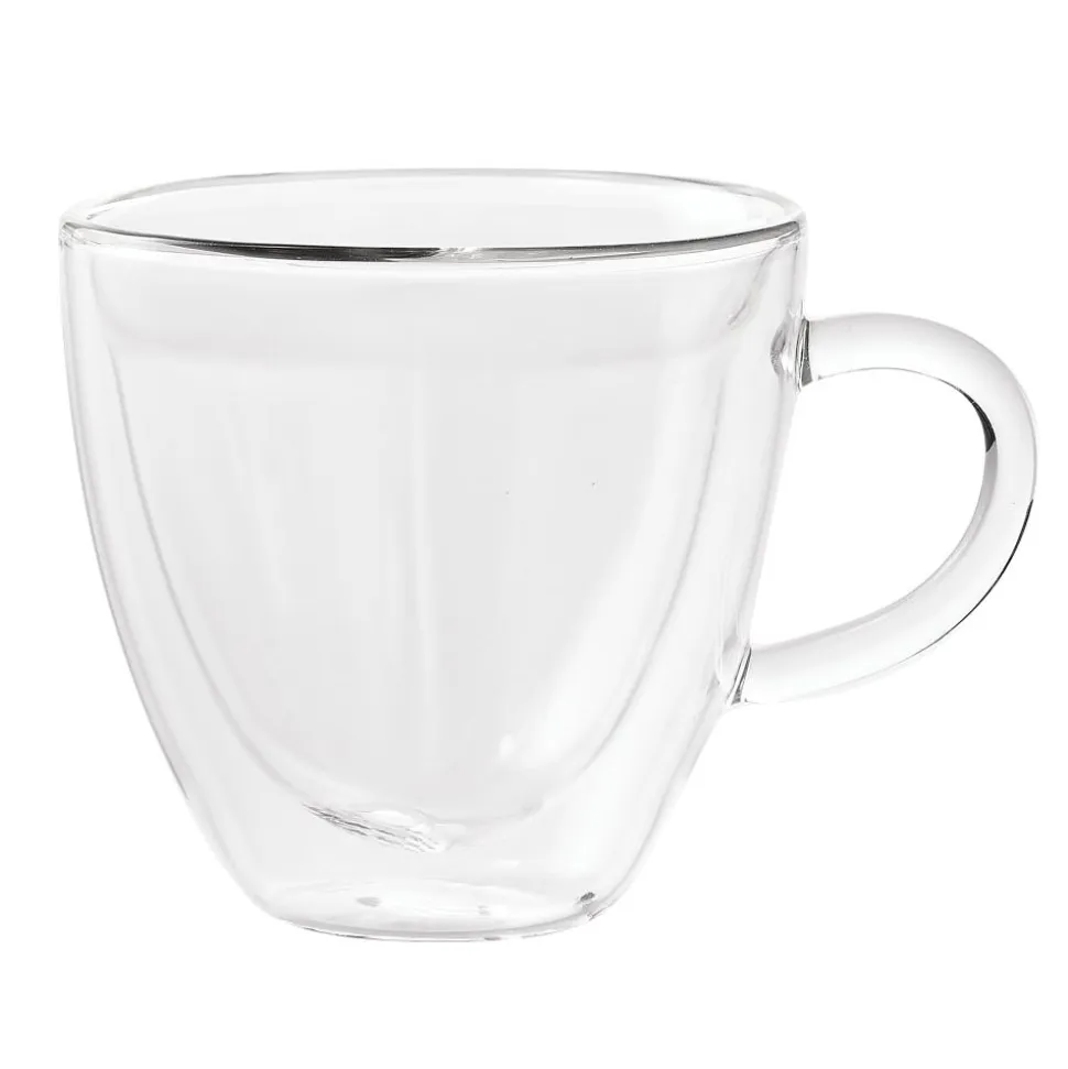 S&Co Barista Amore Double Wall Glass Cappuccino Mug - Set of 2