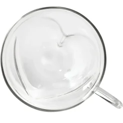 S&Co Barista Amore Double Wall Glass Cappuccino Mug - Set of 2