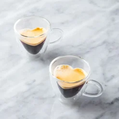 S&Co Barista Amore Double Wall Glass Espresso Mug - Set of 2