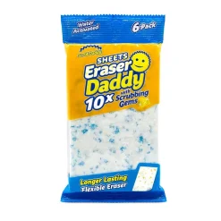 Scrub Daddy 'Eraser Daddy' Sheets with Scrubbing Gems - Set of 6