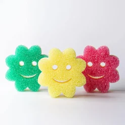 Scrub Daddy Scrub Mommy Power Flower Dual-Sided Sponge (Pink)