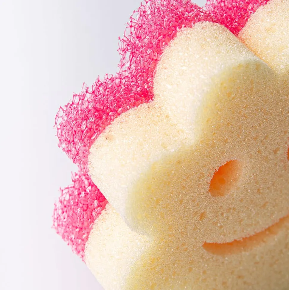 Scrub Daddy Scrub Mommy Power Flower Dual-Sided Sponge (Pink)