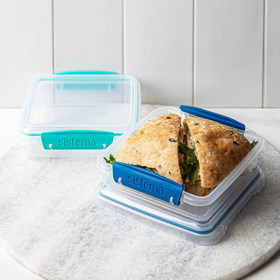 Sistema Klip It To Go Bright Tab Sandwich Container (Asstd.)