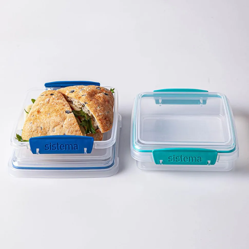Sistema Klip It To Go Bright Tab Sandwich Container (Asstd.)