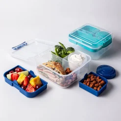 Sistema Klip It To Go Bright Tab 'Square' Bento-Style Box (Asstd.)