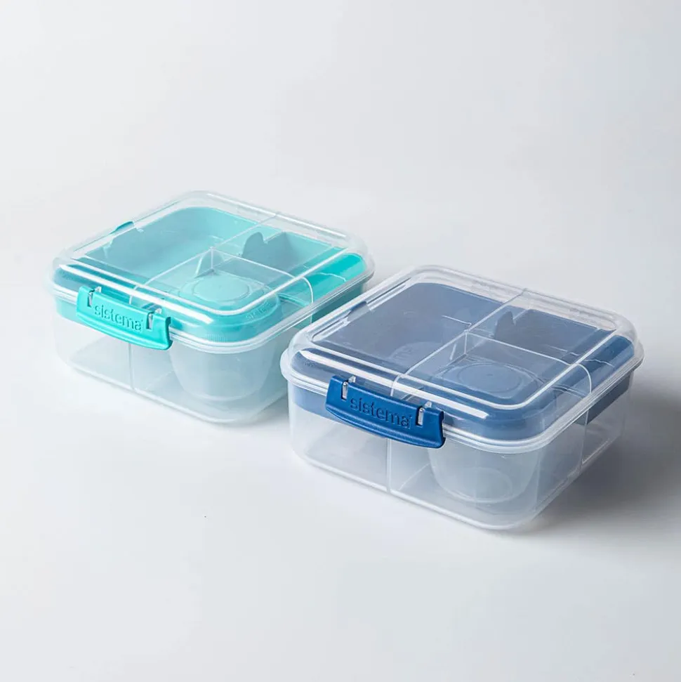 Sistema Klip It To Go Bright Tab 'Square' Bento-Style Box (Asstd.)