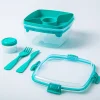 Sistema Klip It To Go Bright Tab 1.1L Salad Storage Container