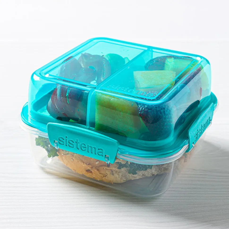 Sistema Klip It To Go Stack Lunch Container Square 1.24l