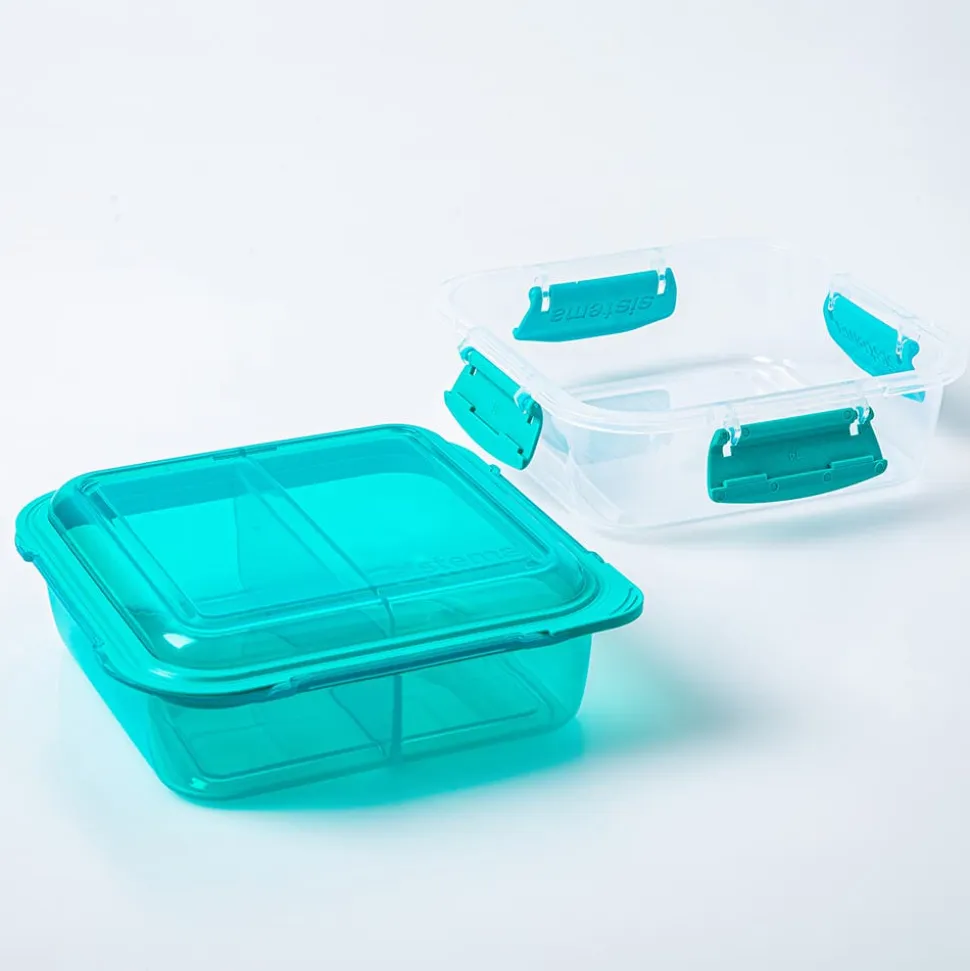 Sistema Klip It To Go Stack Lunch Container Square 1.24l