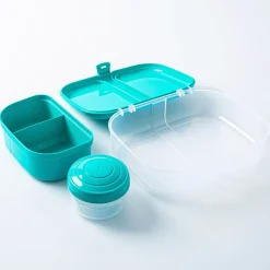 Sistema To Go Ribbon Divided Lunch Container Turquoise