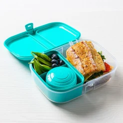 Sistema To Go Ribbon Divided Lunch Container Turquoise