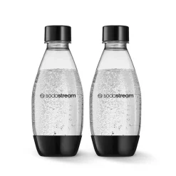 Sodastream Fuse2 Plastic Soda Bottle - Set of 2 (Clear/Black)