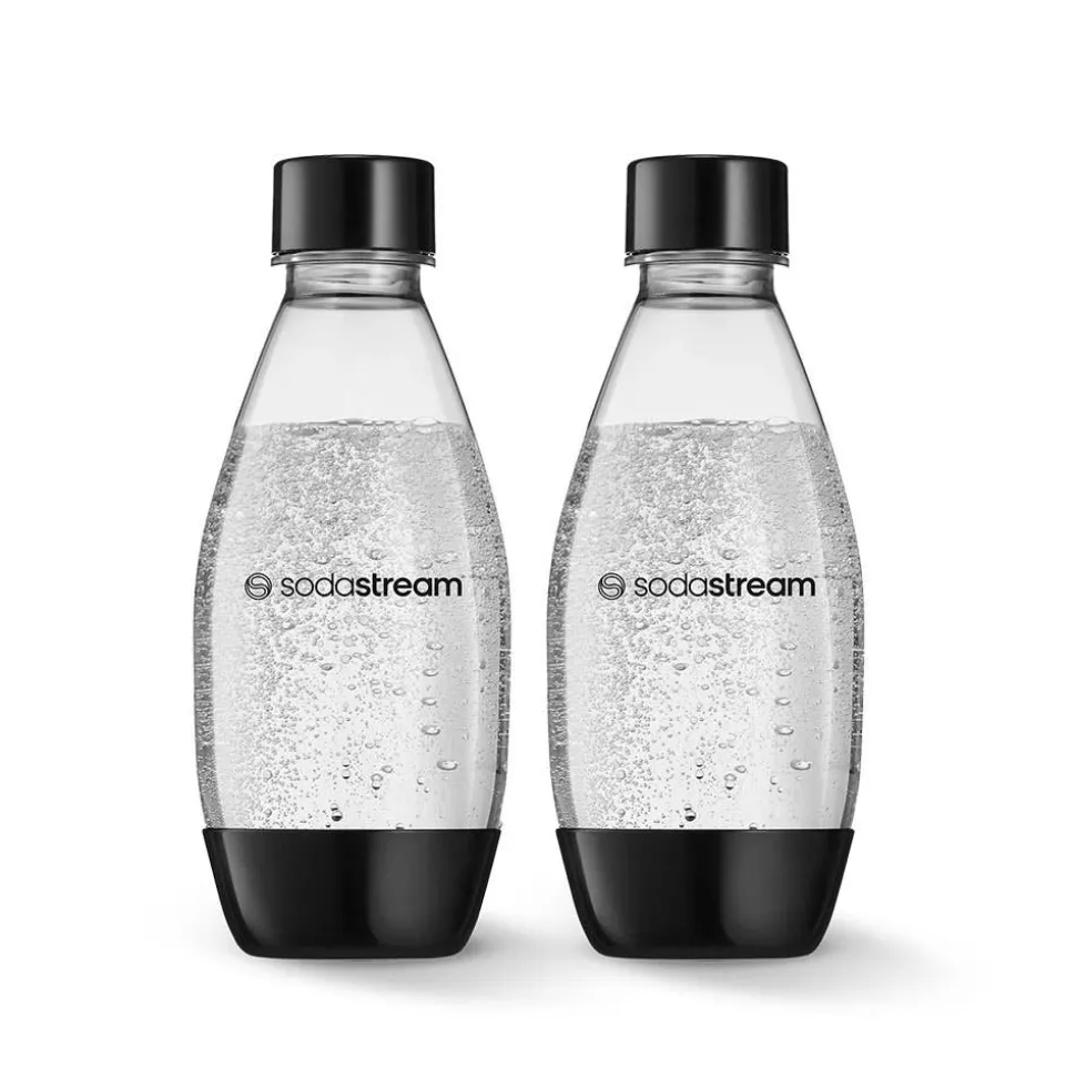 Sodastream Fuse2 Plastic Soda Bottle - Set of 2 (Clear/Black)