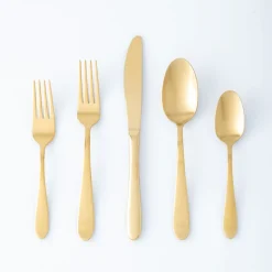 Splendide S/S 'Alpia' Flatware - Set of 20 (Gold)