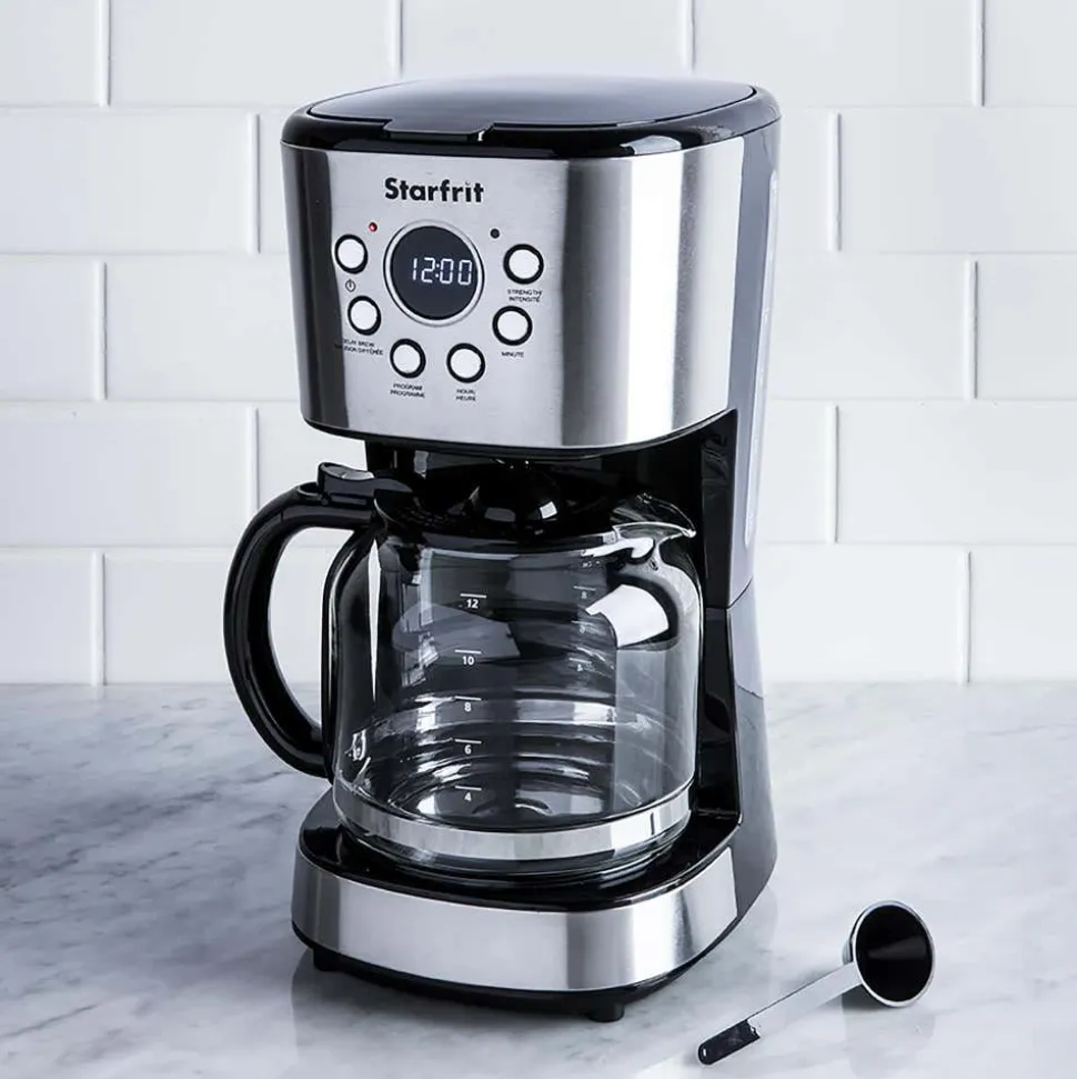 Starfrit Breakfast Collection Programmable 12- Cup Coffee Maker