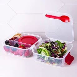 Starfrit Easy Lunch Lunch Box Plus Container (Red)