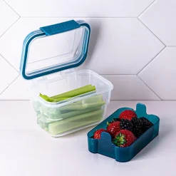 Starfrit Easy Lunch 2-Tier Snack To-Go (Blue)