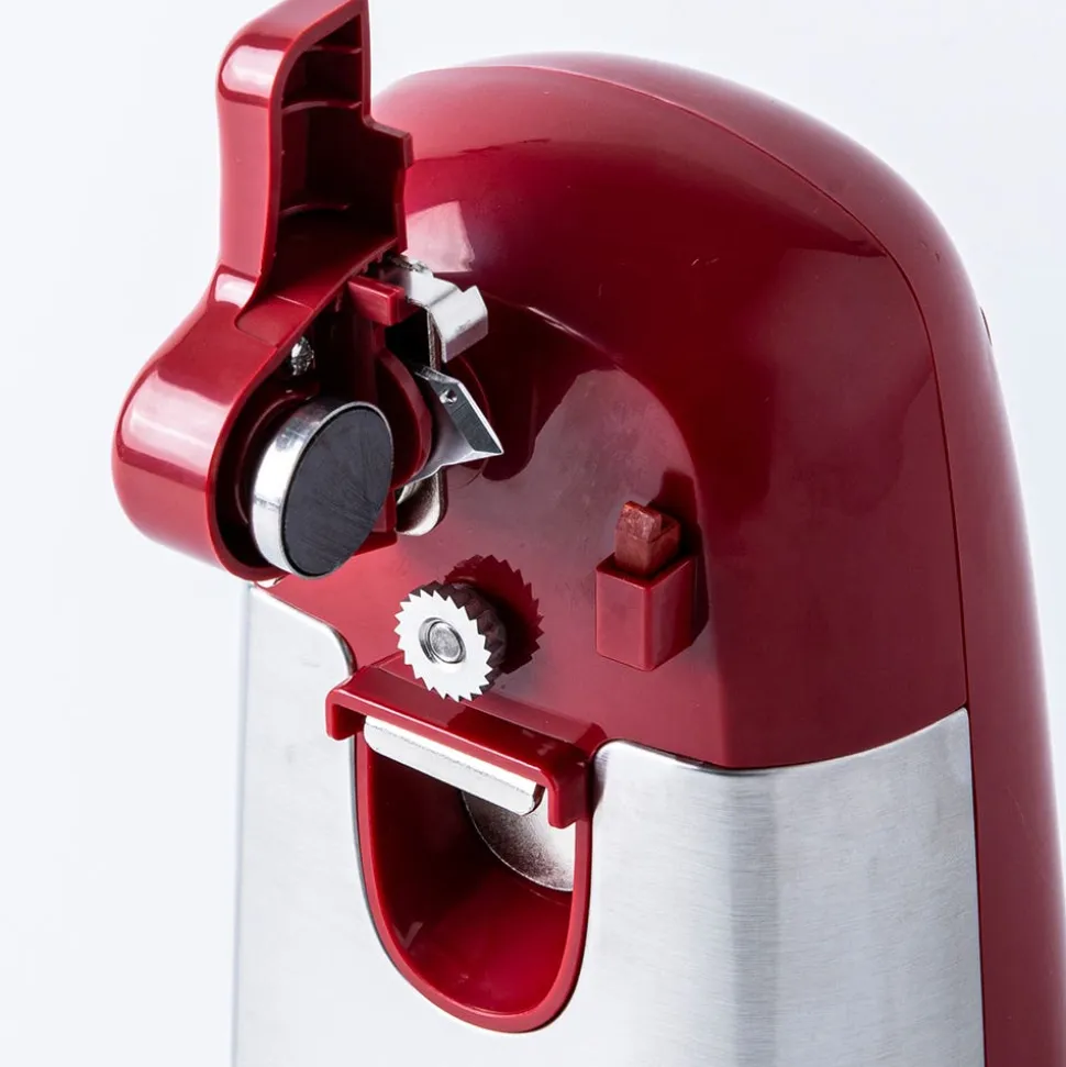 Starfrit Mightican Electric Can Opener (Red/Stainless Steel)