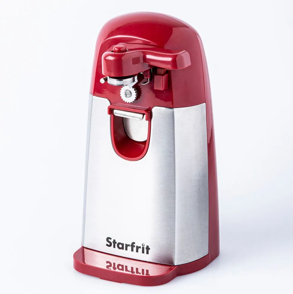 Starfrit Mightican Electric Can Opener (Red/Stainless Steel)