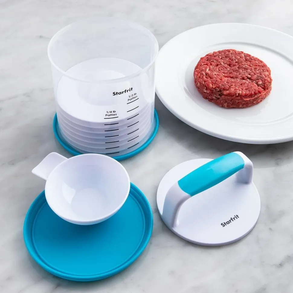 Starfrit Patty Hamburger Press with 8 Dividers - Set of 12