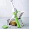 Starfrit Pump 'N' Slice Adjustable Food Cutter (White/Green)