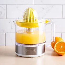 Starfrit Push Down Press Juicer (White/Stainless Steel)