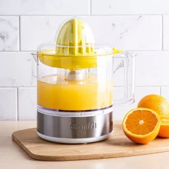 Starfrit Push Down Press Juicer (White/Stainless Steel)