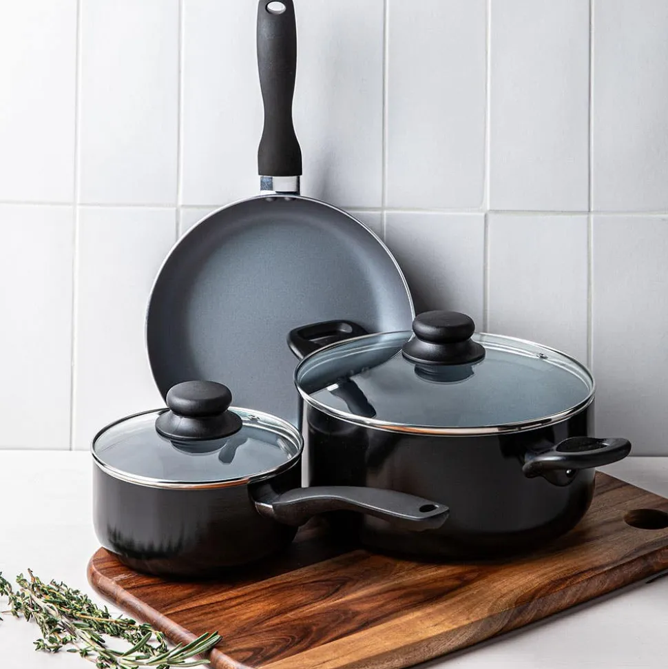 Starfrit Simplicity Cookware Combo - Set of 5 (Black)