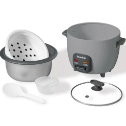 Starfrit Tender Rice Cooker-Steamer 5-Cup (10-Cup Cooked) (Grey)