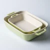 Staub En France 'Macaron' Rectangular Bake Dish - Set of 2 Light Green