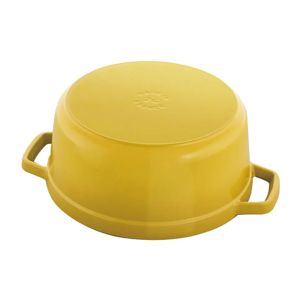 Staub France Cast Iron Round Cocotte (Citron)