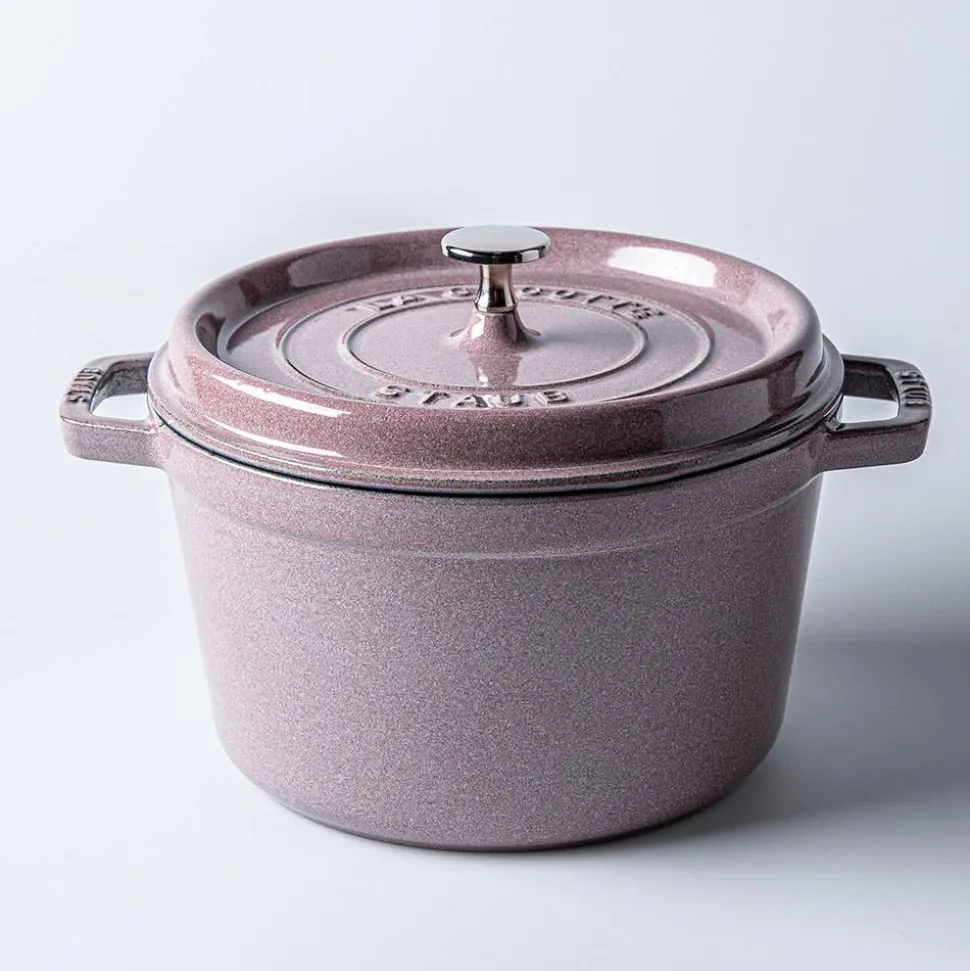 Staub France Cast Iron Round Cocotte 4L (Cherry Blossom)