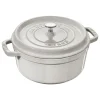 Staub France Cast Iron Round Cocotte 5L (Truf Light Grey)