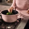 Staub France Cast Iron Round Cocotte 10" (Sorbet Rose)