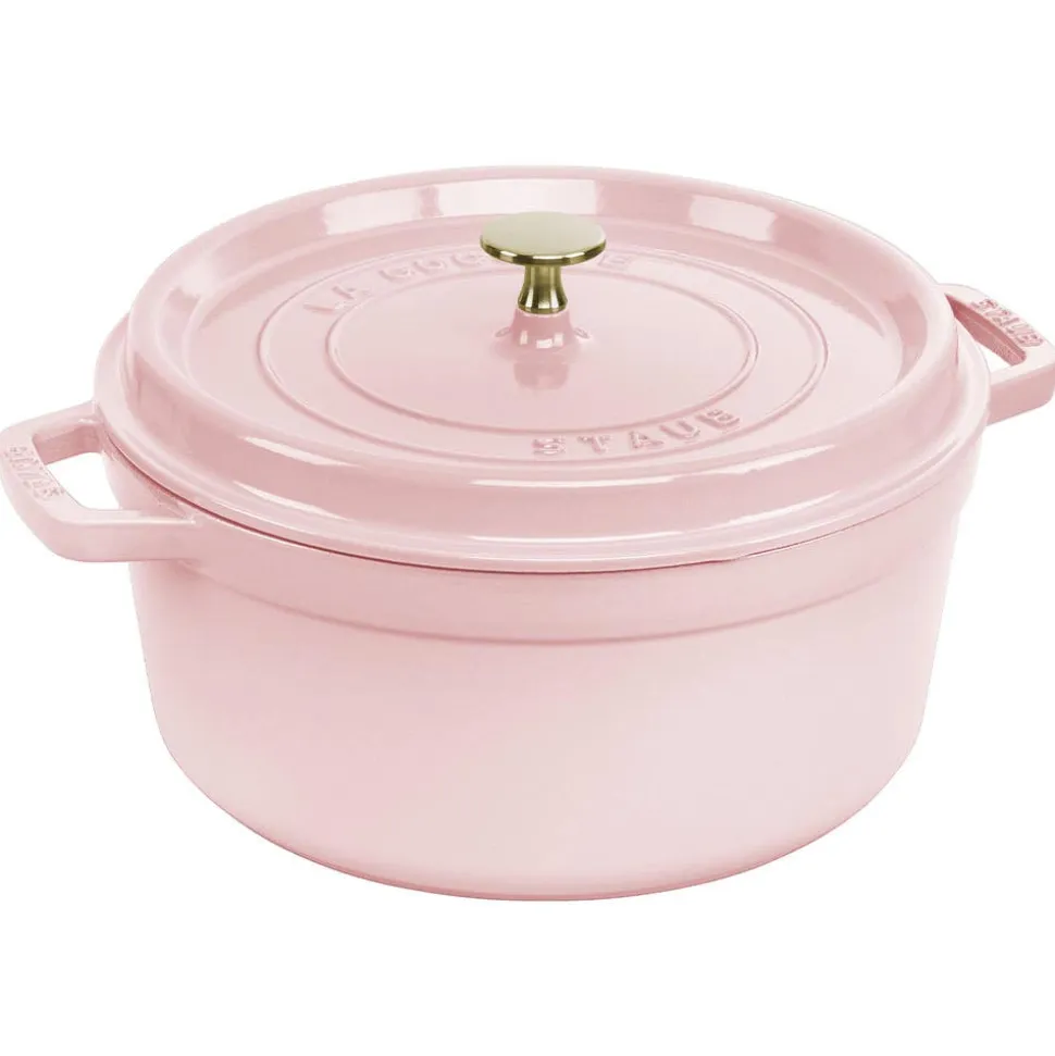 Staub France Cast Iron Round Cocotte 10" (Sorbet Rose)